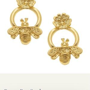 Gold Bee Earrings